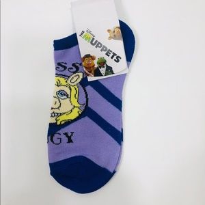 THE MUPPETS “Miss Piggy” Footie Socks Sz. 5-10 NEW